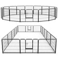 thumbnail image 1 of Gianna Metal Dog Playpen, 24 inch Height 16 Panels Pet Fence, Foldable Dog Pen for Indoor Outdoor, 1 of 8