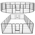 thumbnail image 1 of Gianna Metal Dog Playpen, 32 inch Height 16 Panels Pet Fence, Foldable Dog Pen for Indoor Outdoor, 1 of 8