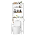 thumbnail image 1 of Gianna Over Toilet Bathroom Organizer, 4-Tier Adjustable Storage Rack, Space-Saving Shelf for Tight Areas, White, 1 of 5