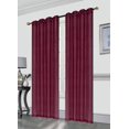 thumbnail image 1 of Gianna Pleated Jacquard 52X84 Inch Decorative Shining Elegant Lurex Window Curtain Panel with 8 Grommets, Single Panel for Living Room Bedroom Wide Window Door, Ruby, 1 of 1