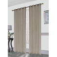 thumbnail image 1 of Gianna Pleated Jacquard 52X84 Inch Decorative Shining Elegant Lurex Window Curtain Panel with 8 Grommets, Single Panel for Living Room Bedroom Wide Window Door, Taupe, 1 of 1