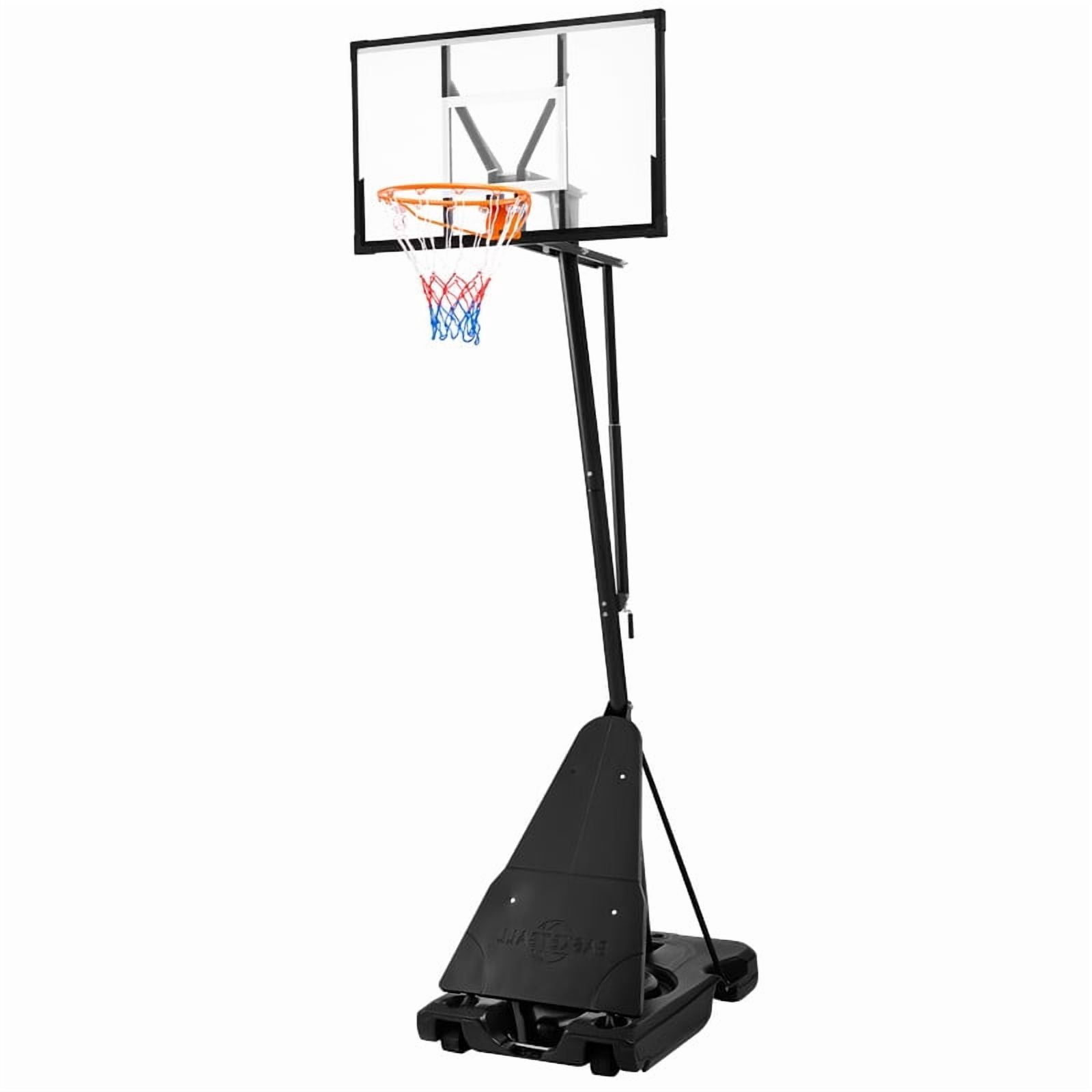 Gianna Portable Basketball Hoop Outdoor, 10FT Adjustable Height Basketball Goal with 44In Shatterproof Backboard, Shock Absorbent Rim, Fillable Base & Wheels