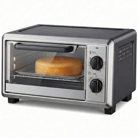 Gianna Toaster Ovens Countertop 10.6Quart, Bake, Toast and Broiler,1000W, 30 Min Timer,Backing Pan and Rack Included, Up to 400°F