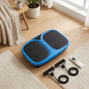 Gianna Vibration Plate Exercise Machine, Whole Body Fitness Platform for Home Gym, Weight Loss and Toning, Blue