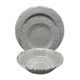 thumbnail image 1 of Gianna's Home 12 Piece Rustic Farmhouse Melamine Dinnerware Set, Service for 4 (Gray), 1 of 3
