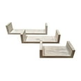 thumbnail image 1 of Giannas Home Set of 3 Rustic Farmhouse Distressed Country Floating Shelves (U-Shaped), 1 of 3
