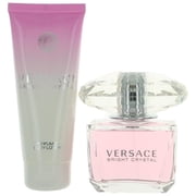 Versace Bright Crystal Perfume Gift Set for Women, 2 Pieces