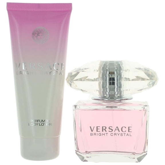 Versace Bright Crystal Perfume Gift Set for Women, 2 Pieces