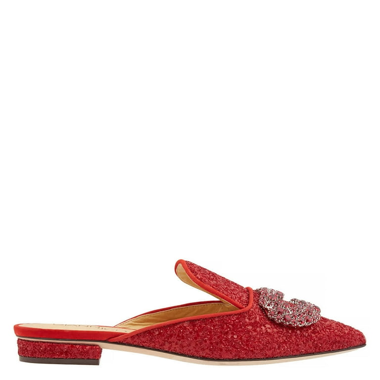 Giannico Ladies Daphne Ruby Red Mules Brand Size 36 US Size 6 Walmart