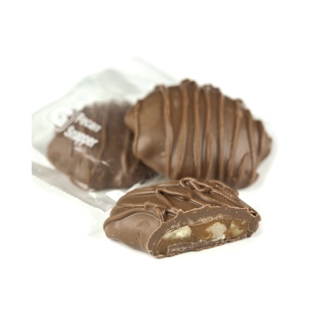 Giannios Candy Company Individually Wrapped Milk Chocolate Pecan Snappers, Bulk 10 lb. Box