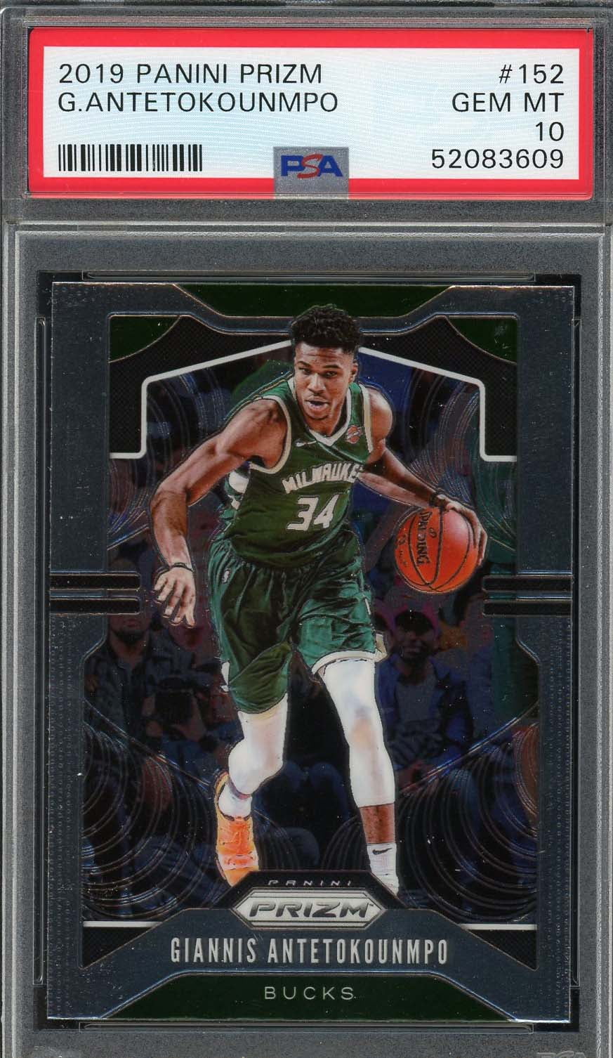 Giannis Antetokounmpo 2019 Panini Prizm Basketball Card #152