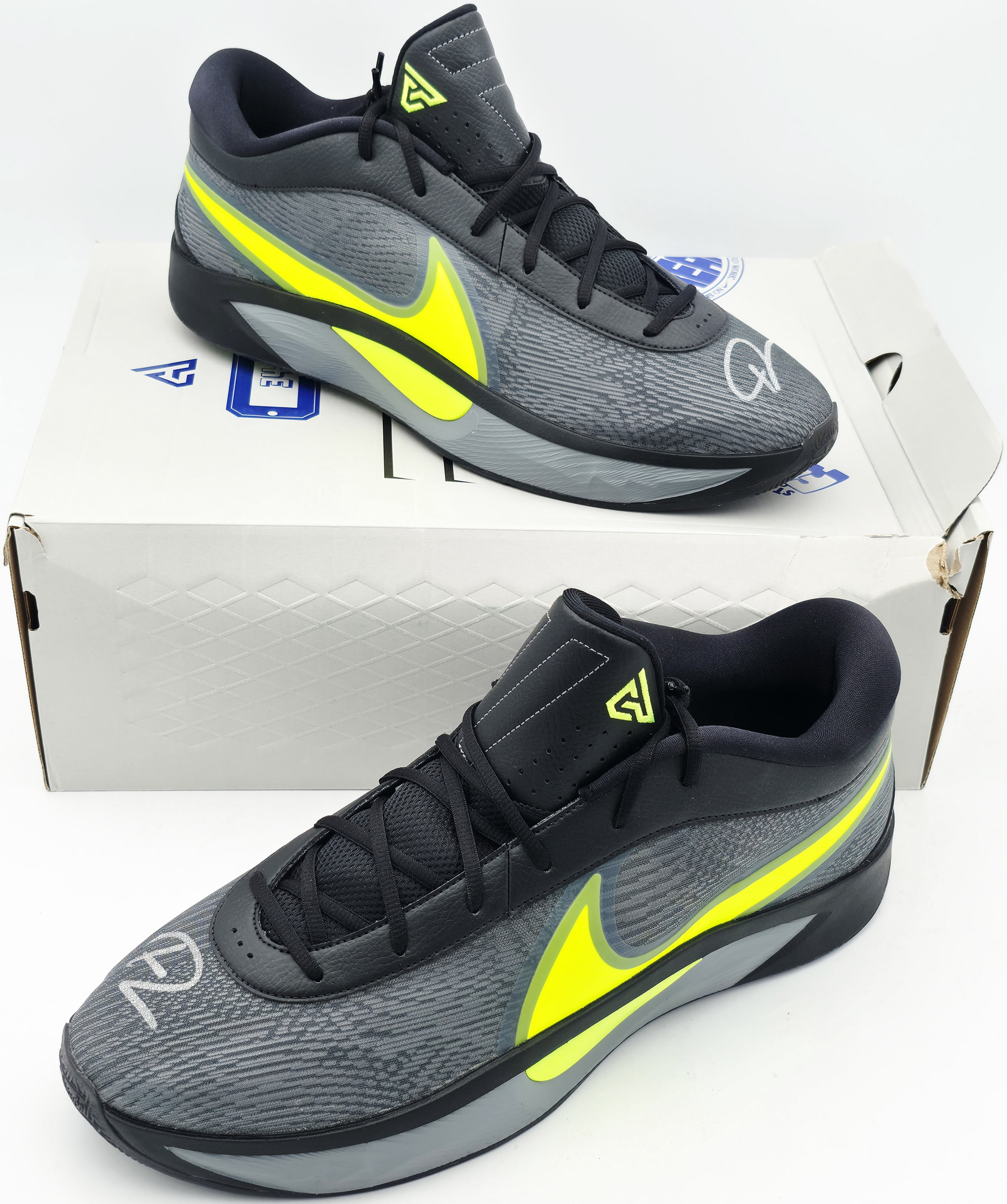 NIKE men’s grey and yellow‎ Giannis Zoom Freak 3 basketball sneaker shoes Nike Giannis Freak 6 Basketball Shoe - Men main image 3