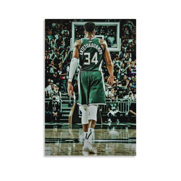 Giannis Antetokounmpo Greek Freak Poster Canvas Poster Wall Art Picture Prints Hanging Photo Gift Decor Home Posters Artworks 12x18inch(30x45cm)