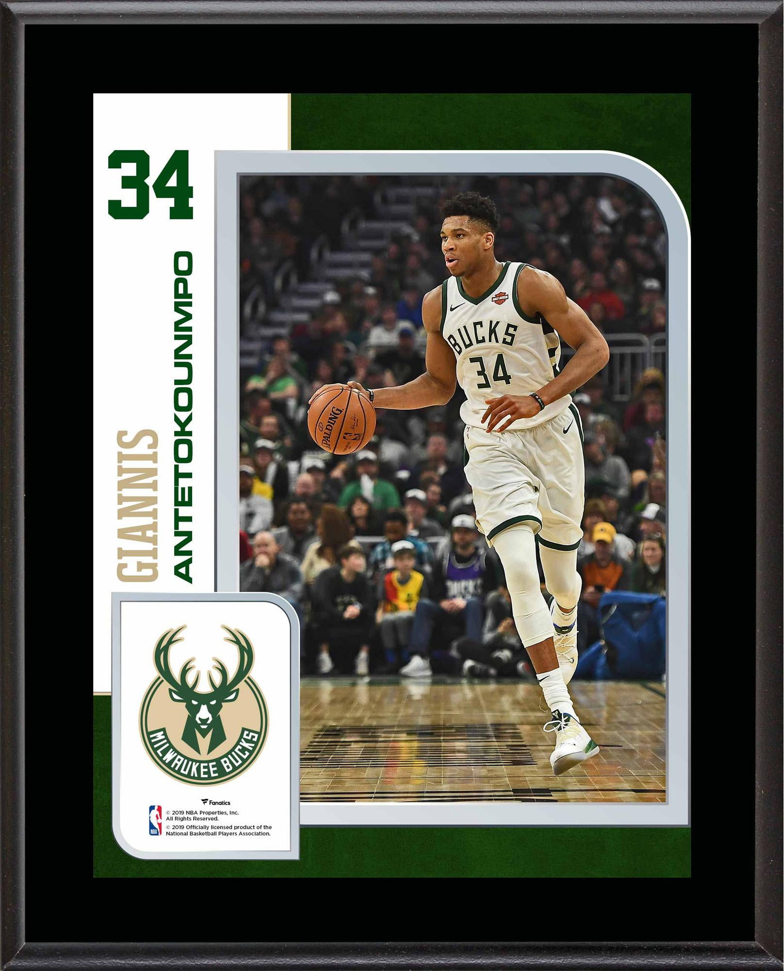 Milwaukee Bucks: Giannis Antetokounmpo 2021 Black Jersey - NBA Removable Wall Adhesive Wall Decal Giant Athlete +2 Wall Decals 27W x 50H