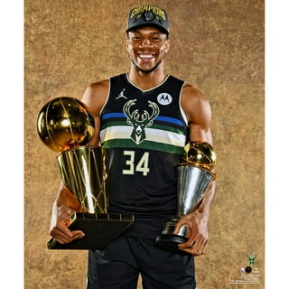 Giannis Antetokounmpo Milwaukee Bucks Fanatics Branded 2021 NBA Finals Champions Fast Break Replica Player Jersey Green - Icon Edition