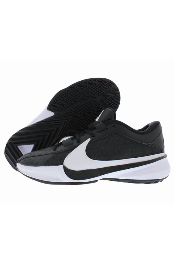 Giannis Freak 5 (Team) Basketball Shoes Color: Black/Black/White Size: 7.5