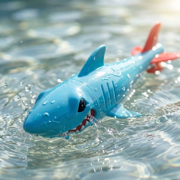 Giant 20" Inflatable Shark Pool Toys, Shark Shape Inflatable Party Props & Favors, Ocean Underwater Theme Decor for Pool Party, Birthday & Beach Events