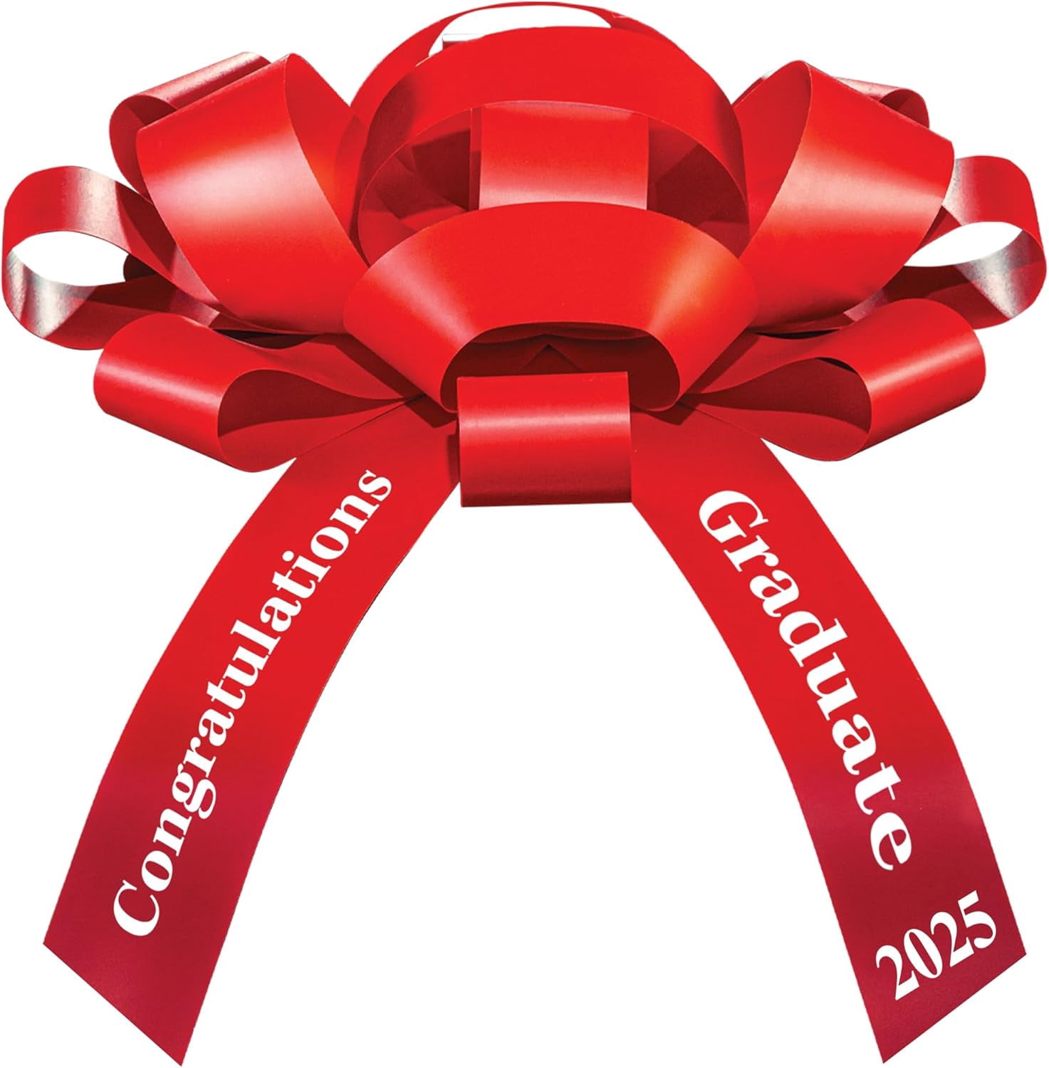 30-Inch Big White Magnetic Car Bow – Made In USA, Perfect For Any Occasion