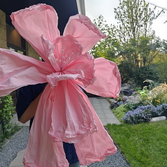 Giant 39.37-Inch Pleated Paper Flower for Weddings, Parties, and Home Decor