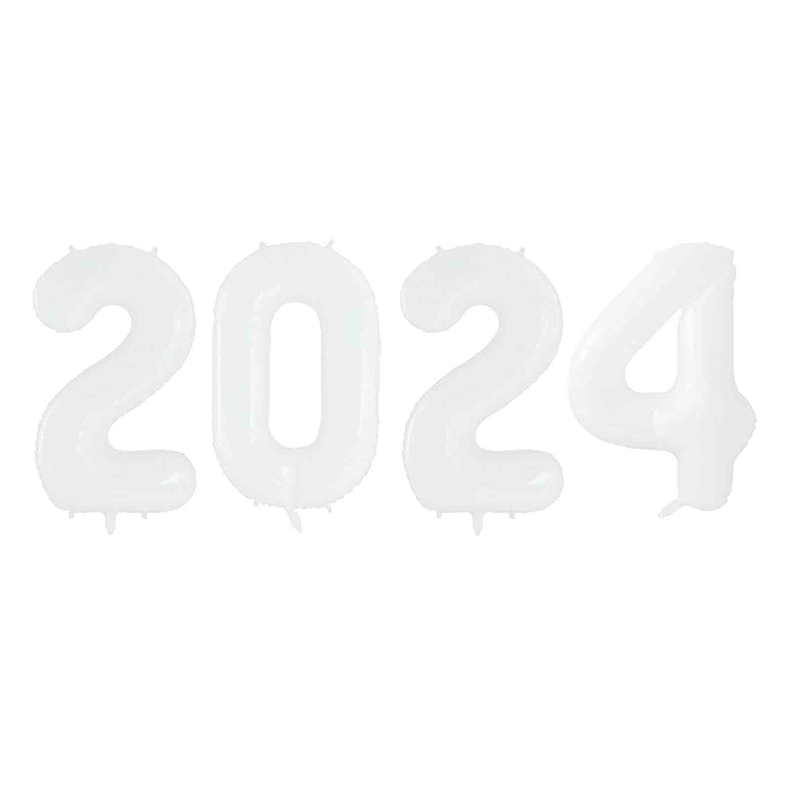 Giant 40 Inch Gold 2024 Balloons Number New Years Decorations 2024 Foil