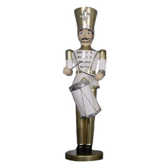 Giant 9ft Gold Drummer Toy Soldier Statue