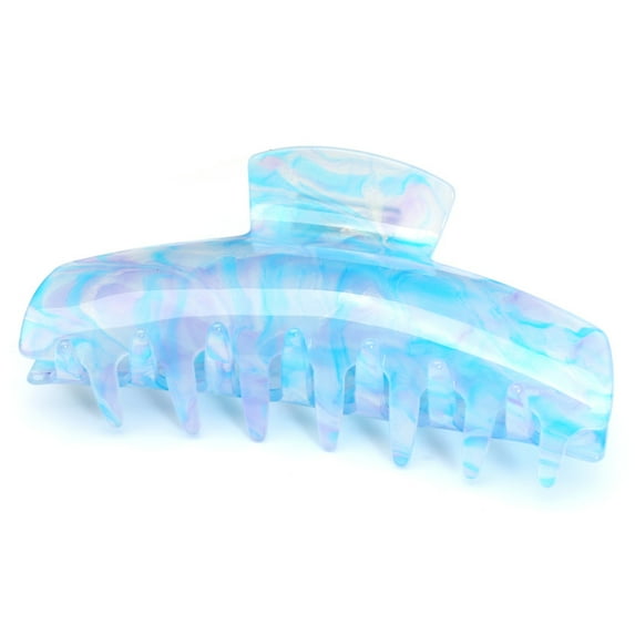 QinGoo Jumbo Large Hair Claw Clip for Women Strong Non-Slip Thick Long Hair Accessory 1 Count, 4.7 Inch, Blue