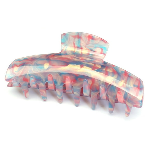 QinGoo Jumbo Large Hair Claw Clip for Women Strong Non-Slip Thick Long Hair Accessory 1 Count, 4.7 Inch, Pink