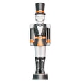 thumbnail image 1 of Way To Celebrate Halloween Giant Animated Skeleton Nutcracker Decoration, Traditional Black, White and Orange, 72 in, 1 of 7