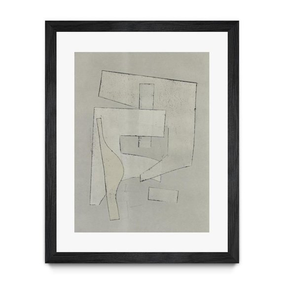 Giant Art 24x32 Alchemy III Matted and Framed in Multi-Color
