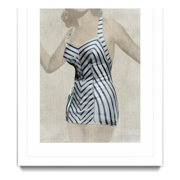 Giant Art 24x32 Little Luxury II Matted and Framed in White