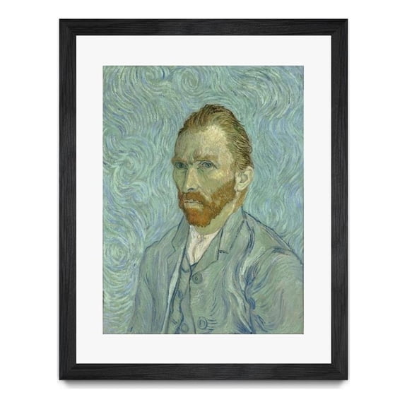 Giant Art 24x32 Self Portrait Matted and Framed in Multi-Color