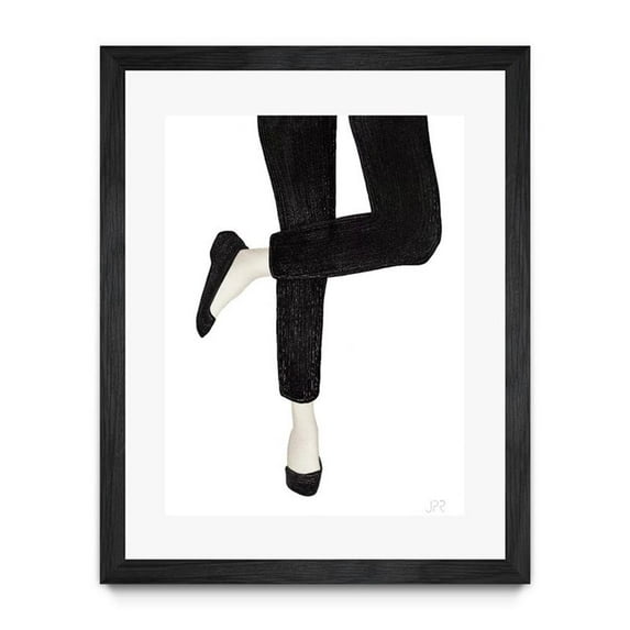 Giant Art 24x32 World of Grey 11 Matted and Framed in Multi-Color