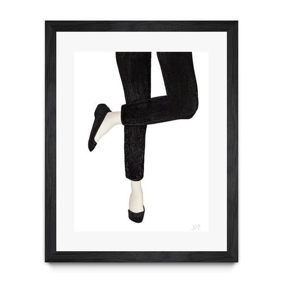 Giant Art 24x32 World of Grey 11 Matted and Framed in Multi-Color