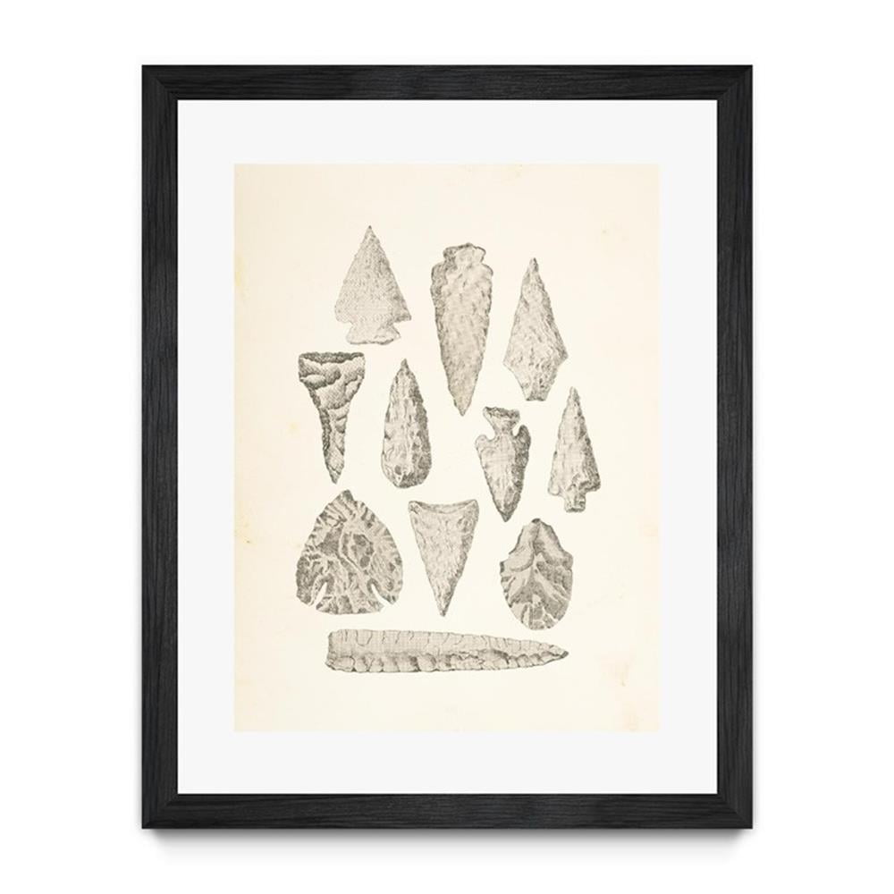 24x32 Black Framed Old Paper Texture Canvas Art