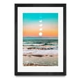 thumbnail image 1 of Giant Art 24x36 Beach Moon Matted and Framed in Orange, 1 of 3