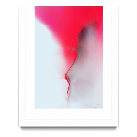 Giant Art 24x36 Blue Ice Matted and Framed in Multi-Color