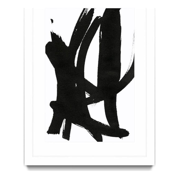 Giant Art 24x36 Composition in Black and White 7 Matted and Framed in White