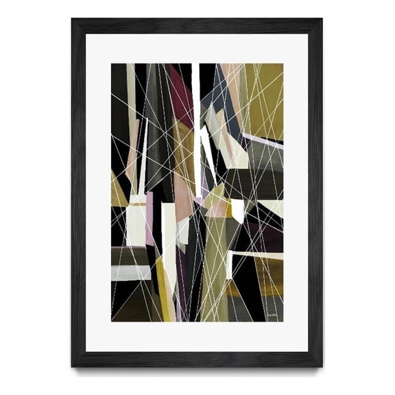 Giant Art 24x36 Eclipse Matted and Framed in Green