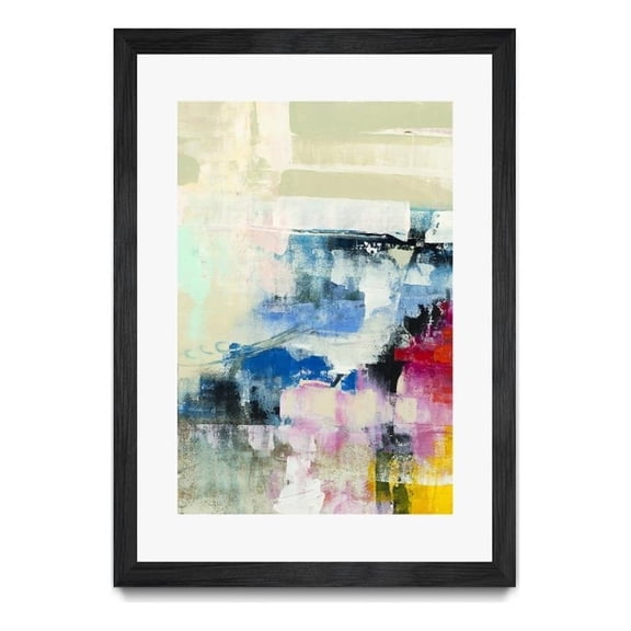 Giant Art 24x36 Escape Route I Matted and Framed in Multi-Color