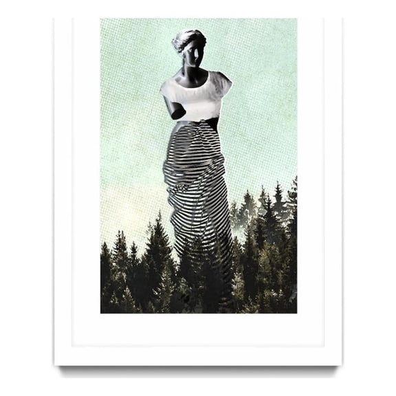 Giant Art 24x36 Hipster Venus Matted and Framed in Green