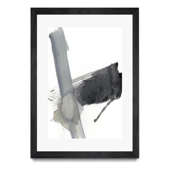 Giant Art 24x36 Kinetic Grid IV Matted and Framed in Multi-Color