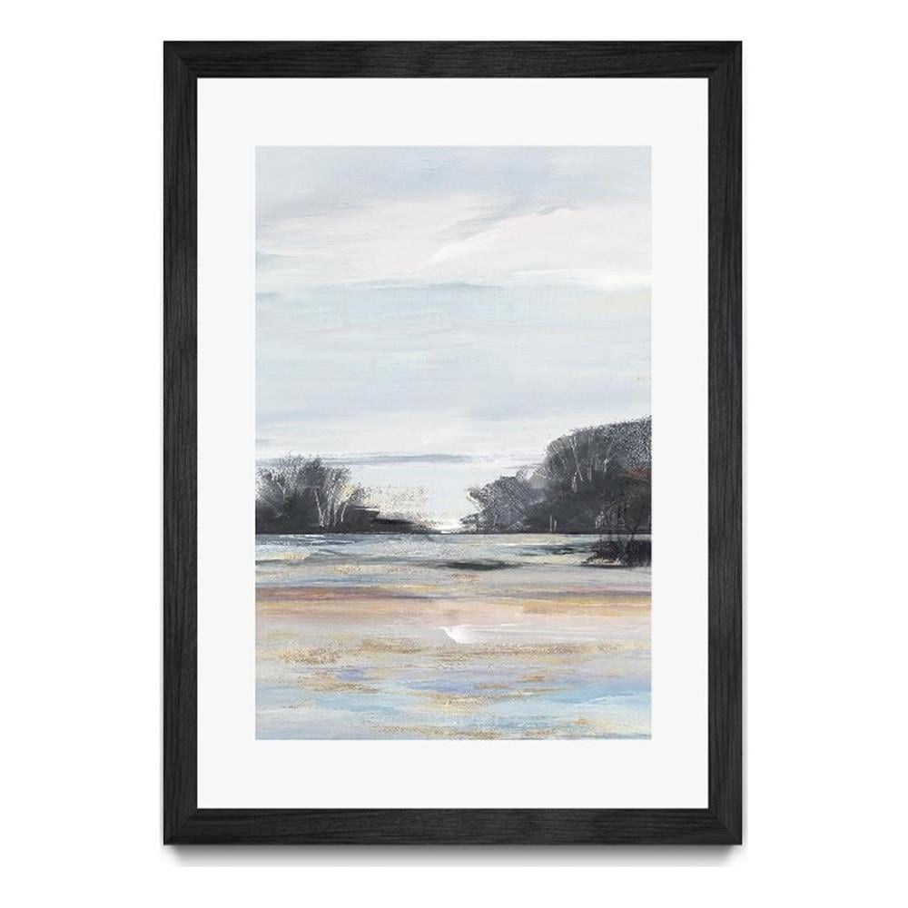 Organic Field I 24x36 Matted and Framed Canvas Art