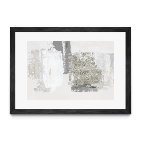 Giant Art 24x36 Silver Slate Matted and Framed in Multi-Color