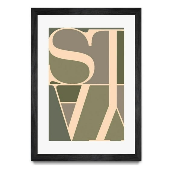 Giant Art 24x36 Stay Matted and Framed in Multi-Color