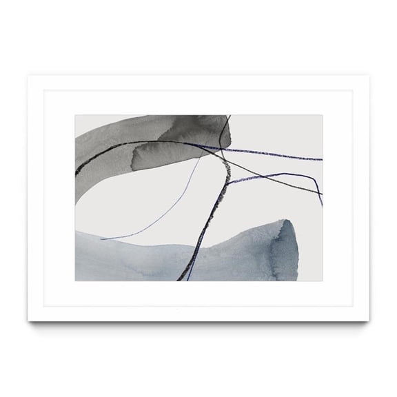 Giant Art 24x36 Wrapped I Matted and Framed in Multi-Color