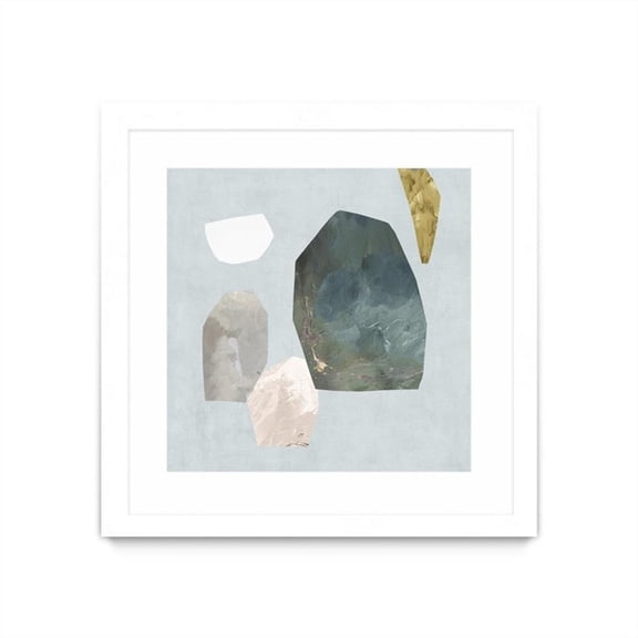 Giant Art 30x30 Assembly I Matted and Framed in Multi-Color