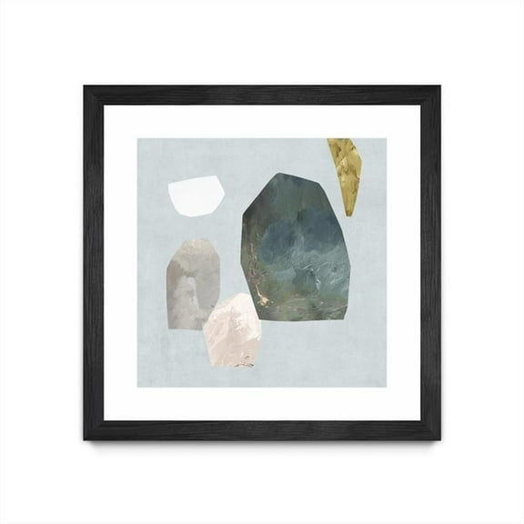 Giant Art 30x30 Assembly I Matted and Framed in Multi-Color