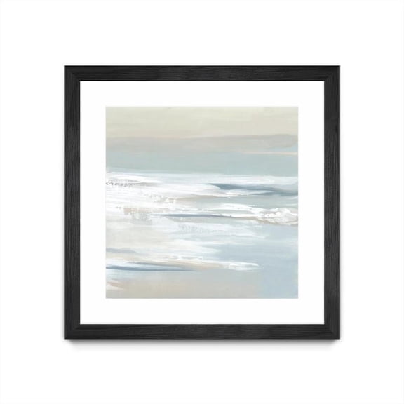 Giant Art 30x30 Shadows of the Sea I Matted and Framed in White