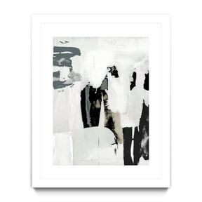 Giant Art 30x40 Broken Window I Matted and Framed in White
