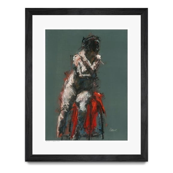 Giant Art 30x40 Hadel Matted and Framed in Red